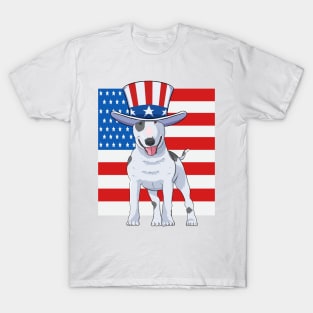 Bull Terrier 4th Of July T-Shirt